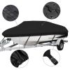 Heavy Duty 600D Marine Grade Waterproof Boat Cover Fit V-Hull Tri-Hull Runabout