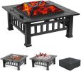 Upland 32inch Charcoal Fire Pit with Cover