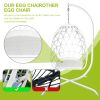 Swing Egg Chair  Stand Indoor Outdoor Wicker Rattan Patio Basket Hanging Chair with C Type bracket