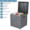 Free shipping 51gal 195L Outdoor Garden Plastic Storage Deck Box Chest Tools Cushions Toys Lockable Seat Waterproof  YJ